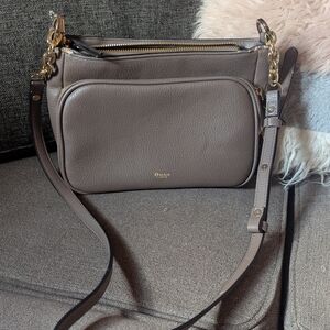 Dune London Grey Leather  Crossbody Bag NWT
